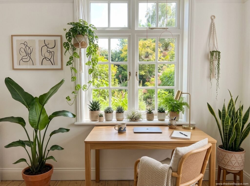 Title: Bright Home Office With Natural Light
Alt Text: Home office desk positioned beside a large window with natural daylight
Suggestion: Use a realistic interior image showing a desk beside a window with a clean and organized workspace.